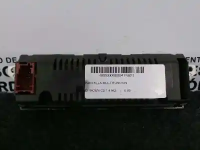 Second-hand car spare part multifunction display for citroen c2 (jm_) 1.4 hdi oem iam references 96661369xt  