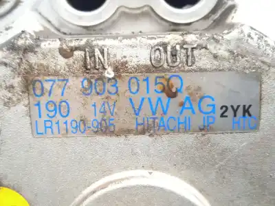 Автозапчасти б/у генератор за audi a8 d3 (4e2, 4e8) 3.7 quattro ссылки oem iam 077903015q - lr1190905 vag.190ah - hitachi polea.simple - 6.canales
