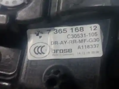 Автозапчастина б/у регулятор скла заднього правого для bmw 5 (g30, f90) 520 d посилання на oem iam 736516812 - c30531105  