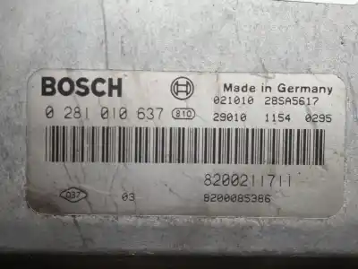 Автозапчастина б/у ебу контролер двигуна для renault laguna ii (bg0/1_) 2.2 dci (bg0f) посилання на oem iam 0281010637 - 8200211711 - 8200085386 - edc15c3 edc15c3  Автозапчастина б/у ебу контролер двигуна для renault laguna ii (bg0/1_) 2.2 dci (bg0f) посилання на oem iam 0281010637 - 8200211711 - 8200085386 - edc15c3 edc15c3