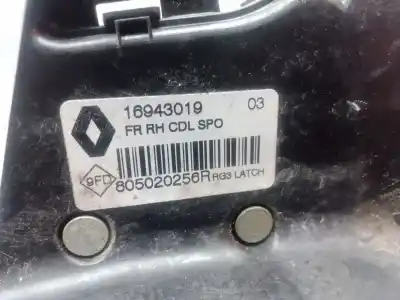 Автозапчасти б/у замок передней правой двери за renault megane iv fastback (b9a/m/n_) 1.5 dci 90 (b9a1) ссылки oem iam 805020256r 16943019 