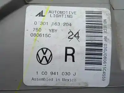 Автозапчастина б/у права фа для volkswagen new beetle (9c1/1c1) 1.6 посилання на oem iam 0301163204 - 1c0941030j  