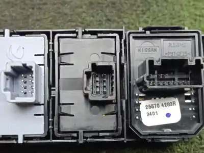 Second-hand car spare part rearview side mirror switch for dacia spring ev (b6m1) oem iam references 255704283r - 3401  