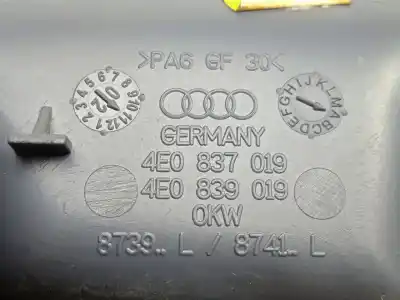 Автозапчастина б/у завнішня ручка задня ліва для audi a8 d3 (4e2, 4e8) 3.7 quattro посилання на oem iam 4e0837019 - 4e0839019  