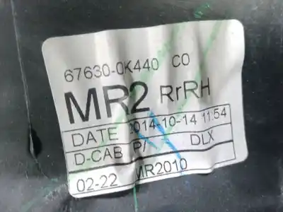 Автозапчастина б/у обликка задніх правіх дверей для toyota hilux vii pick-up (_n1_, _n2_, _n3_) 2.5 d-4d (kun15, kun35) посилання на oem iam 676300k440 - mr2010 10-15  Автозапчастина б/у обликка задніх правіх дверей для toyota hilux vii pick-up (_n1_, _n2_, _n3_) 2.5 d-4d (kun15, kun35) посилання на oem iam 676300k440 - mr2010 10-15