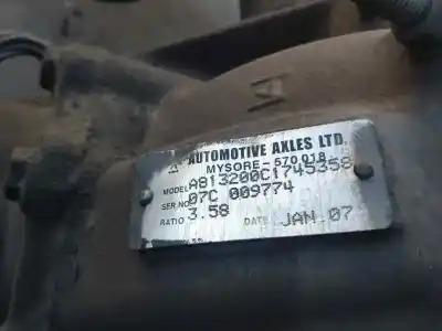 Second-hand car spare part rear axle for renault midlum 4.8 diesel oem iam references a813200c1745358 longitud: 2000mm relacion: 3.58 - 3,58