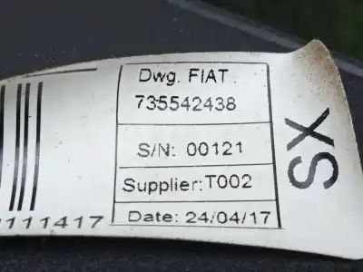 İkinci el araba yedek parçası ön sol emniyet kemeri için fiat doblo cargo (263_) 1.3 d multijet (263wxu1a) oem iam referansları 375542438  