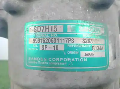 Second-hand car spare part air conditioning compressor for renault midlum 4.8 diesel oem iam references sd7h158263  sanden - 10.canales