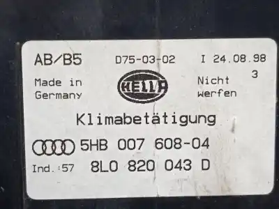 Автозапчасти б/у климат-контроль за audi a4 b5 (8d2) 1.8 ссылки oem iam 5hb00760804 - 8l0820043d  