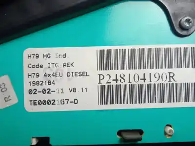 Peça sobressalente para automóvel em segunda mão quadrante por dacia duster (hs_) 1.5 dci 4x4 (hsmc, hsmd) referências oem iam p248104190r  