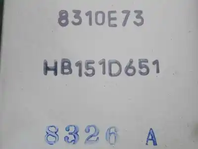 Peça sobressalente para automóvel em segunda mão resistência sofagem chauffage por mazda 2 lim. (de) 1.4 diesel cat referências oem iam d65161b15  