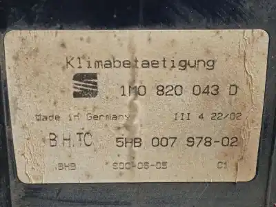 Second-hand car spare part climate control for seat leon (1m1) 1.9 tdi oem iam references 1m0820043d  