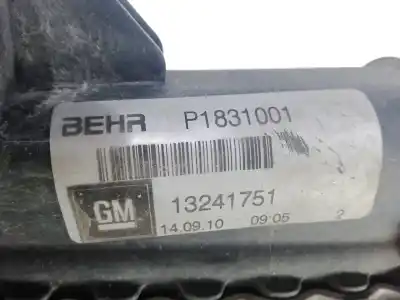 Second-hand car spare part intercooler for opel insignia a (g09) 2.0 cdti (68) oem iam references p1831001- 13241751 l:665x362x32  Second-hand car spare part intercooler for opel insignia a (g09) 2.0 cdti (68) oem iam references p1831001- 13241751 l:665x362x32