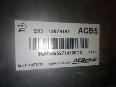 Автозапчастина б/у ебу контролер двигуна для opel corsa e (x15) 1.4 (08, 68) посилання на oem iam 12679197 - 86acb552714300dx - 12679199 - acb5   Автозапчастина б/у ебу контролер двигуна для opel corsa e (x15) 1.4 (08, 68) посилання на oem iam 12679197 - 86acb552714300dx - 12679199 - acb5