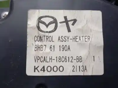 Peça sobressalente para automóvel em segunda mão comando de sofagem (chauffage / ar condicionado) por mazda 3 (bl) 1.6 mzr cd (bl14) referências oem iam bhb761190a  