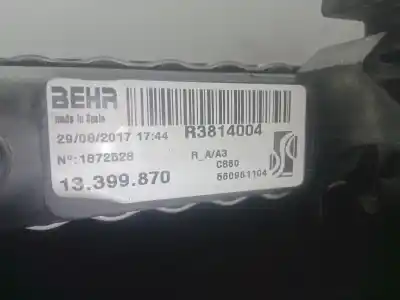 Pezzo di ricambio per auto di seconda mano radiatore d acqua per opel corsa e (x15) 1.4 (08, 68) riferimenti oem iam 13399870 - r3814004 - 560961104   Pezzo di ricambio per auto di seconda mano radiatore d acqua per opel corsa e (x15) 1.4 (08, 68) riferimenti oem iam 13399870 - r3814004 - 560961104