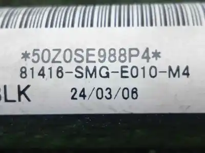 Pezzo di ricambio per auto di seconda mano pretenditore airbag destro per honda civic berlina 5 (fk) 1.4 comfort riferimenti oem iam 81416smge010m4  
