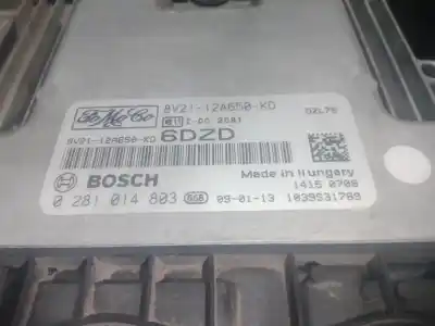 Автозапчастина б/у ебу контролер двигуна для ford fiesta vi (cb1, ccn) 1.6 tdci посилання на oem iam 8v2112a650kd - 0281014803  