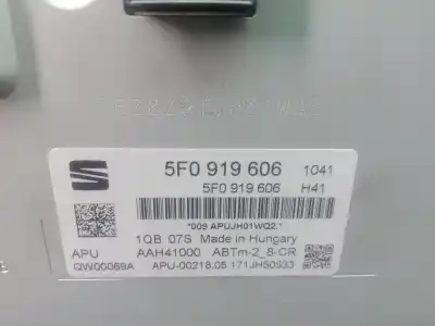 Second-hand car spare part multifunction display for seat leon st (5f8) 1.6 tdi oem iam references 5f0919606  