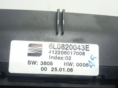 Автозапчастина б/у клімат-контроль для seat cordoba (6l2) 1.4 tdi посилання на oem iam 6l0820043e - 412206017008  
