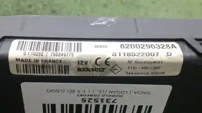Автозапчастина б/у модуль комфорт для dacia logan (ls_) 1.5 dci (ls0k) посилання на oem iam 8200296328a - s118522007d  