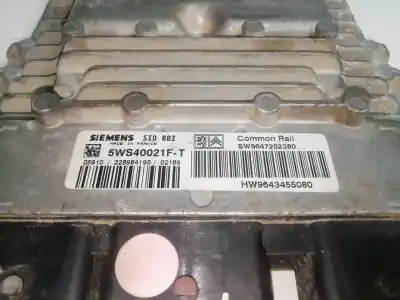 Автозапчастина б/у ебу контролер двигуна для citroen c3 i (fc_, fn_) 1.4 hdi посилання на oem iam 5ws40021ft - sw9647202380 - hw9643455080  