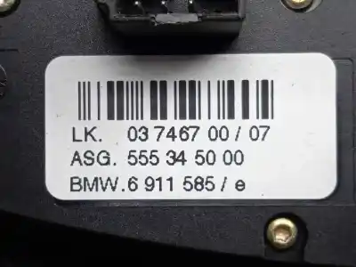 Second-hand car spare part steering wheel switch for bmw serie 7 (e65/e66) 3.0 turbodiesel cat oem iam references 0374670007 - 555345000 - 6911585  