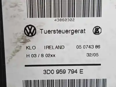 Автозапчастина б/у двигатель заднього правого скла для volkswagen touareg (7la, 7l6, 7l7) 2.5 r5 tdi посилання на oem iam 3d0959794e   Автозапчастина б/у двигатель заднього правого скла для volkswagen touareg (7la, 7l6, 7l7) 2.5 r5 tdi посилання на oem iam 3d0959794e