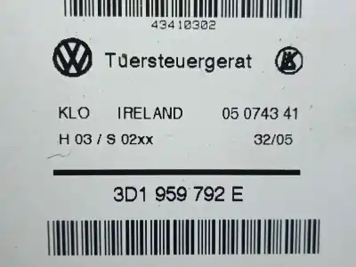 Автозапчастина б/у двигатель переднього правого скла для volkswagen touareg (7la, 7l6, 7l7) 2.5 r5 tdi посилання на oem iam 3d1959792e - 7l0959702g   Автозапчастина б/у двигатель переднього правого скла для volkswagen touareg (7la, 7l6, 7l7) 2.5 r5 tdi посилання на oem iam 3d1959792e - 7l0959702g