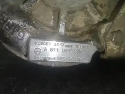 Автозапчастина б/у турбонагрузник для mercedes-benz vito furgón (w638) 108 cdi 2.2 (638.094) посилання на oem iam a6110961199  