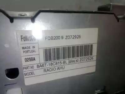 Автозапчастина б/у аудіо система / радіо cd для ford fiesta vi (cb1, ccn) 1.6 tdci посилання на oem iam 8a6t18c815bl  