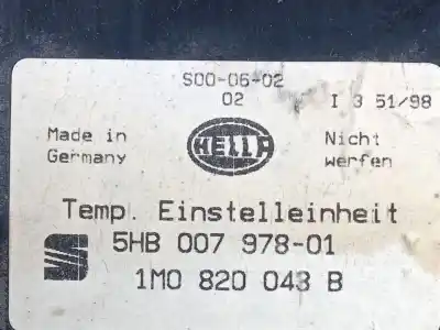 Second-hand car spare part climate control for seat toledo ii (1m2) 1.8 20v oem iam references 5hb00797801 - 1m0820043b  