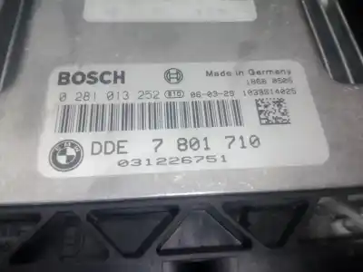 Peça sobressalente para automóvel em segunda mão centralina de motor uce por bmw 1 (e87) 118 d referências oem iam 0281013252 - 7801710 - dde7801710  