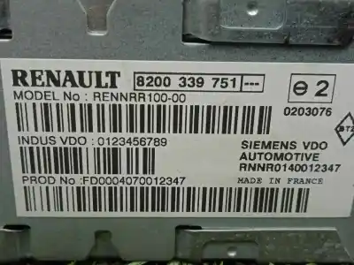 İkinci el araba yedek parçası gps navigasyon sistemi için renault espace iv (jk0/1_) 3.5 v6 (jk00 jk0f jk0p jk0s jk0w) oem iam referansları 8200339751  