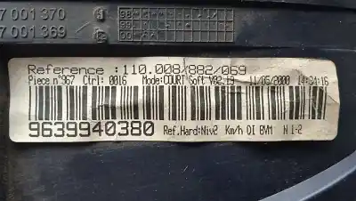 Second-hand car spare part dashboard for peugeot 406 break (8e/f) 2.0 hdi 110 oem iam references 9639940380 - 110008882069  