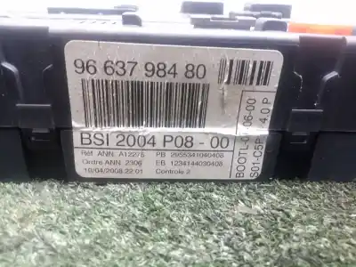 İkinci el araba yedek parçası röle/sigorta kutusu için citroen c4 i (lc_) 1.4 16v oem iam referansları 9663798480 bsi2004 