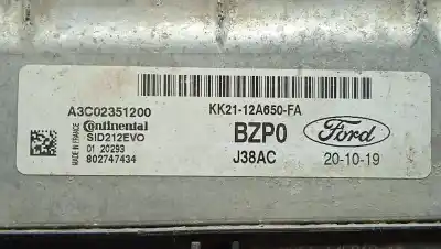 Pièce détachée automobile d'occasion calculateur moteur ecu pour ford transit custom v362 furgón (fy, fz) 2.0 ecoblue références oem iam a3c02351200 - 802747434 - sid212evo j38ac 