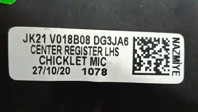 Pièce détachée automobile d'occasion grille d'aération pour ford transit custom v362 furgón (fy, fz) 2.0 ecoblue références oem iam jv21v018b08 - dg3ja6   Pièce détachée automobile d'occasion grille d'aération pour ford transit custom v362 furgón (fy, fz) 2.0 ecoblue références oem iam jv21v018b08 - dg3ja6