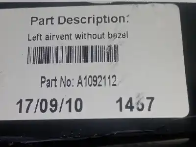 Second-hand car spare part left side air vent for citroen ds3 1.6 16v oem iam references a1092112  