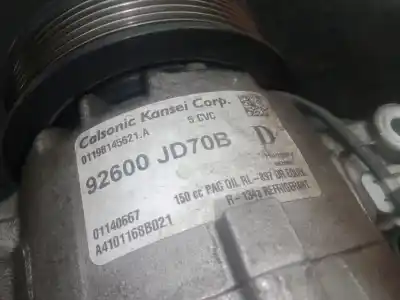 Автозапчастина б/у компресор кондиционера для nissan qashqai / qashqai +2 i (j10, nj10, jj10e) 2.0 dci посилання на oem iam 92600jd70b - 01198145621a  