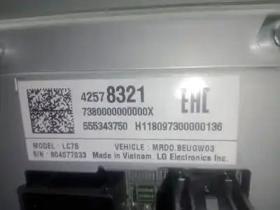 Автозапчасти б/у многофункциональный дисплей за opel astra k (b16) 1.6 cdti (68) ссылки oem iam 42578321 - 7380000000000x - 555343750 - h118097300  