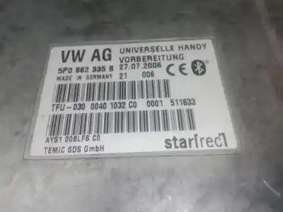 Second-hand car spare part electronic module for seat leon (1p1) 1.9 tdi oem iam references 5p0862335b  
