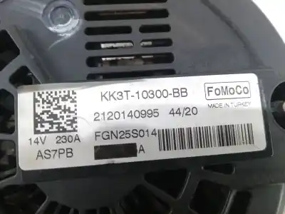 Автозапчастина б/у генератор для ford transit custom v362 furgón (fy, fz) 2.0 ecoblue посилання на oem iam kk3t10300bb - 2120140995  240ah - polea.embrague - 6.canales
