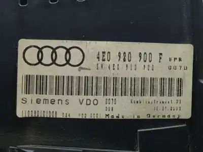Tweedehands auto-onderdeel instrumentenpaneel voor audi a8 d3 (4e2, 4e8) 4.0 tdi quattro oem iam-referenties 4e0920900f  