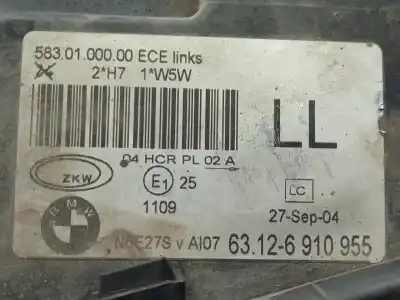 Second-hand car spare part left headlight for bmw 3 touring (e46) 320 d oem iam references 63126910955  01-05