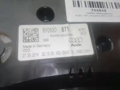 Автозапчастина б/у панель інструментів для audi a3 limousine (8vs, 8vm) 1.4 tsi посилання на oem iam 8v0920871 - 1455012049 - a2c90492100 - a2c53427456  