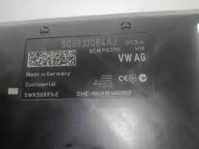 Second-hand car spare part electronic module for audi a3 limousine (8vs, 8vm) 1.4 tsi oem iam references 5q0937084aj - bcmpq37h - 5wk50893e  