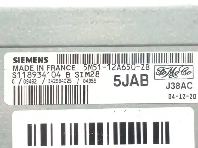 Автозапчасти б/у блок управления двигателем за ford focus ii (da_, hcp, dp) 1.6 ссылки oem iam 5m5112a650zb - s118934104  5jab