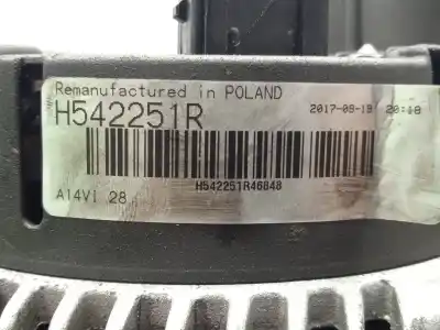 Second-hand car spare part alternator for bmw 5 (e39) 525 d oem iam references h542251r - a14vi28 5.canales - 120.ah 