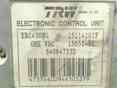 Автозапчасти б/у абс за opel vectra c (z02) 1.9 cdti (f69) ссылки oem iam ebc430ng - 15114101f - 15052401  